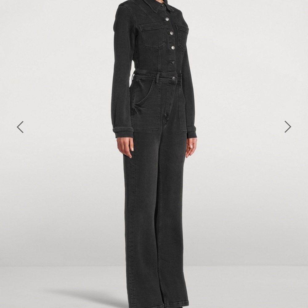 Black Denim Jumpsuit
